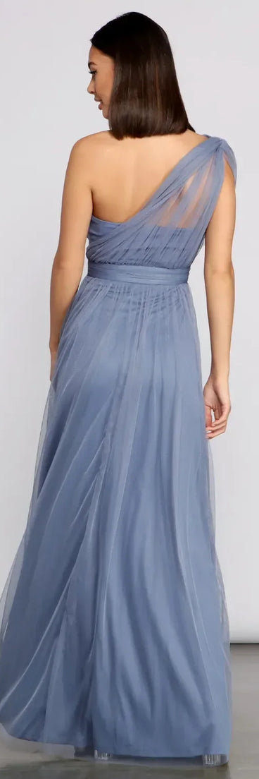Rebecca Tulle A-Line Formal Dress