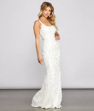 Melissa Sequin Mesh Cross-Back Dress