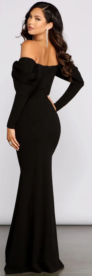 Nina Off The Shoulder Mermaid Dress