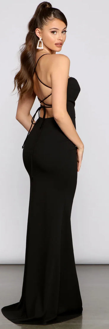 Hazel Formal Lace-Up Back Mermaid Dress