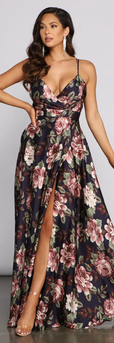 Betty Formal Floral A-Line Dress