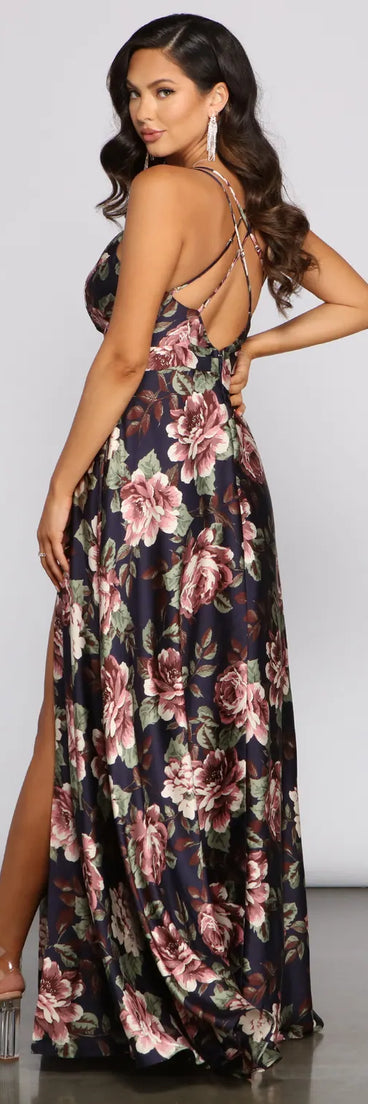 Betty Formal Floral A-Line Dress