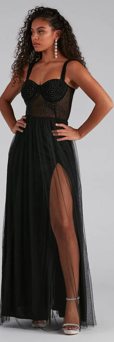 Kirsten Formal Heatstone A-Line Dress