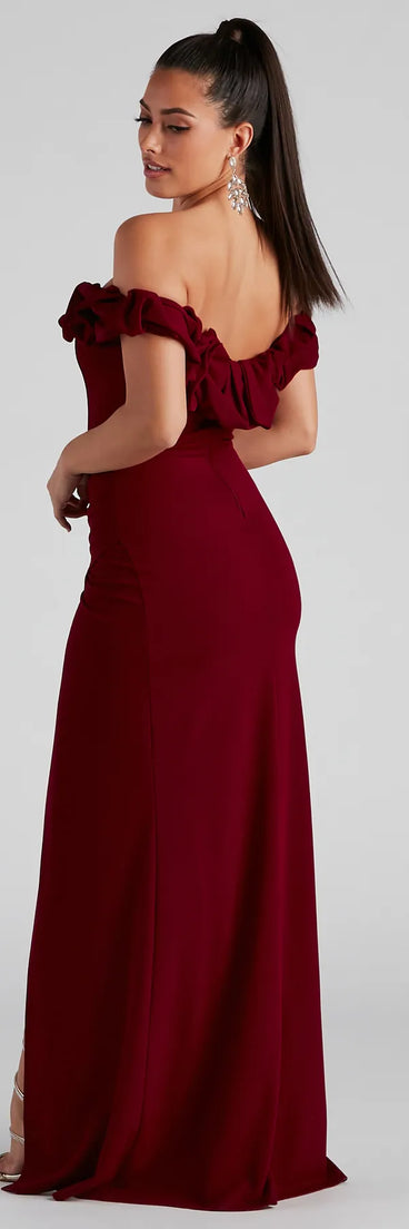 Leslie Off-The-Shoulder Mermaid Dress