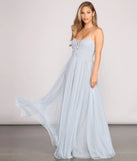 Aviva Formal A-Line High Slit Dress