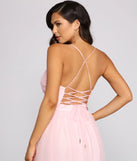 Saylor Formal Double Slit Tulle Dress