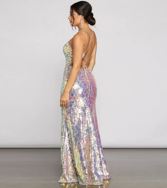 Ariel Formal Iridescent Sequin Dress | Windsor Ariel Formal Iridescent Sequin Dress | Windsor