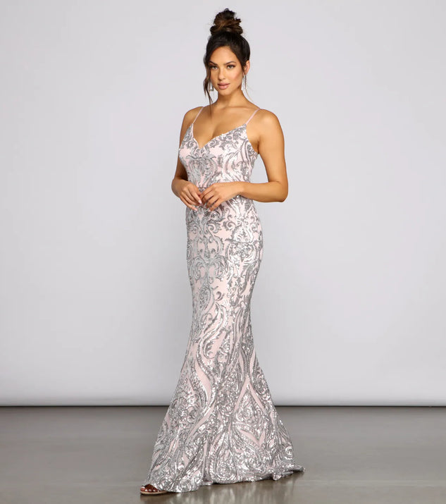 Cordelia Formal Sequin A-Line Dress | Windsor