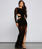 Tayla Formal Cutout Out Heat Stone Dress
