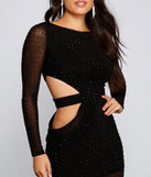 Tayla Formal Cutout Out Heat Stone Dress
