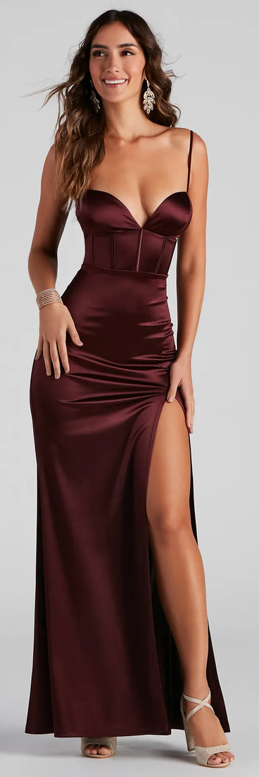 Nora High-Slit Mermaid Dress