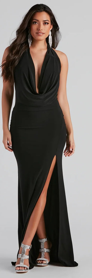 Londyn Formal High Slit Convertible Dress