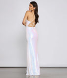 Brenna High-Slit Sequin Mermaid Dress
