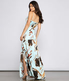 Jewel Formal Satin Asymmetrical Dress