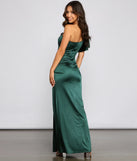 Charmaine Formal One-Shoulder Satin Dress