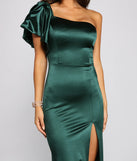 Charmaine Formal One-Shoulder Satin Dress