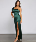 Charmaine Formal One-Shoulder Satin Dress