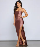Ella Strappy Back High-Slit Dress