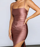 Ella Strappy Back High-Slit Dress