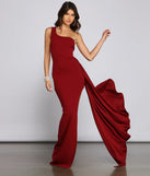 Peyton One Shoulder Crepe Dress