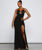 Amelie Formal High Slit Crepe Dress