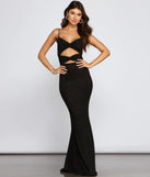 Delta Formal Cutout Glitter Dress