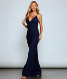 Paola Formal Ruched Floral Lace Dress