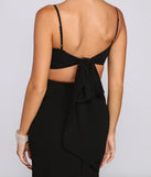 Bette Formal Open Back Crepe Dress