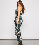 Marianna High Slit Floral Dress