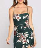 Marianna High Slit Floral Dress