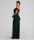 You'll feel stylish and confident in the Myra Formal High Slit Dress as your Winter Formal Dress to stand out at your dance or event.
