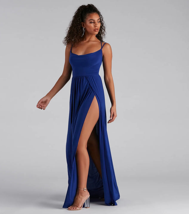 Fleur Formal Double High Slit Dress | Windsor Fleur Formal Double High Slit Dress | Windsor