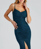 Stacy Glitter Knit Mermaid Formal Dress