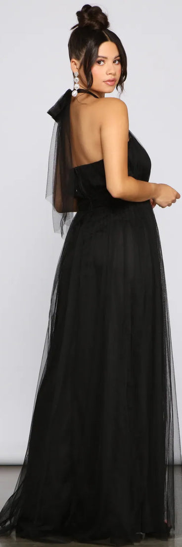 Charlie Formal Double Slit A-Line Dress