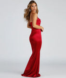 Shakira Cowl Neck Lace Mermaid Formal Dress
