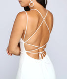 Holly Lace-Up Back Mermaid Dress