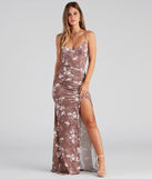 Isla Formal High Slit Floral Dress