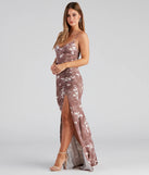 Isla Formal High Slit Floral Dress