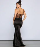 Larissa Formal Heat Stone Satin Dress