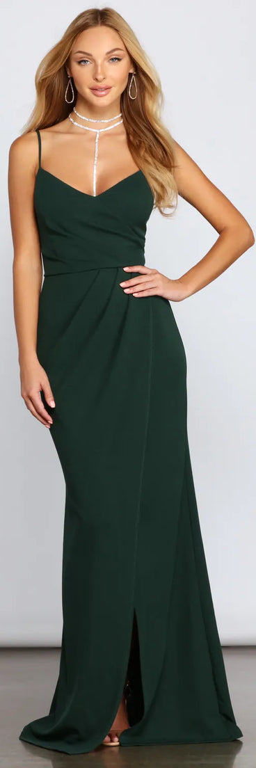 Ember Formal Wrap Mermaid Dress