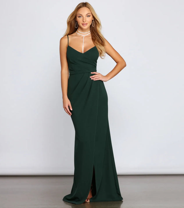 Ember Formal Wrap Mermaid Dress