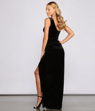 Siona Formal Heat Stone Velvet Dress