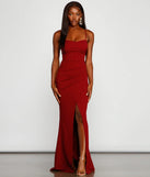 Alani Formal High Slit A-Line Dress