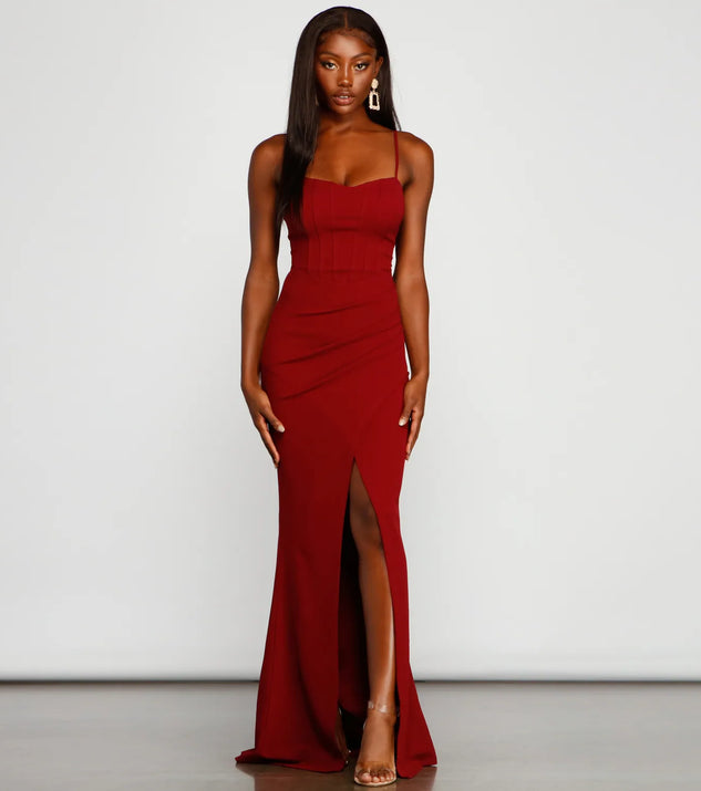 Alani Formal High Slit A-Line Dress
