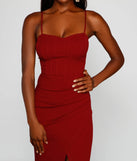 Alani Formal High Slit A-Line Dress