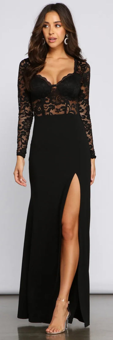 April Formal Lace Mermaid Dress