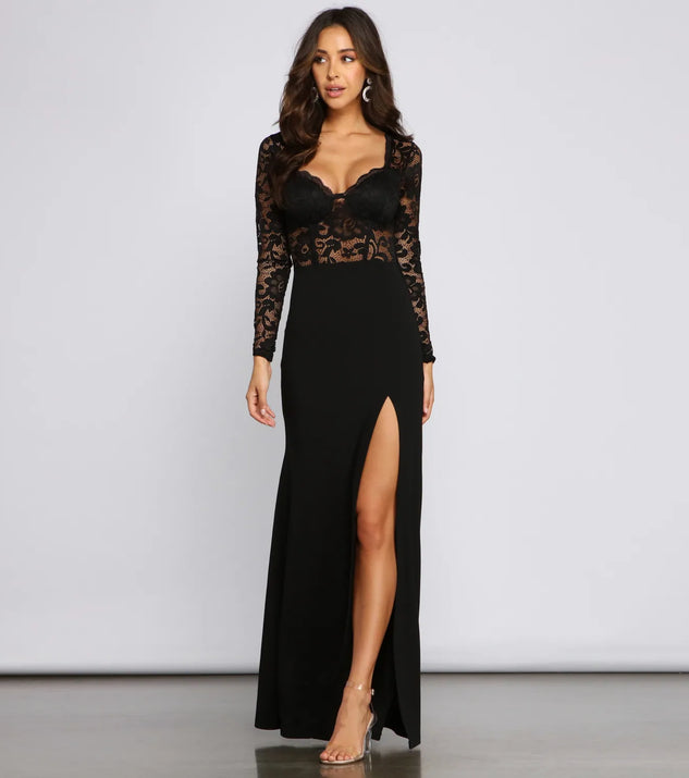 April Formal Lace Mermaid Dress