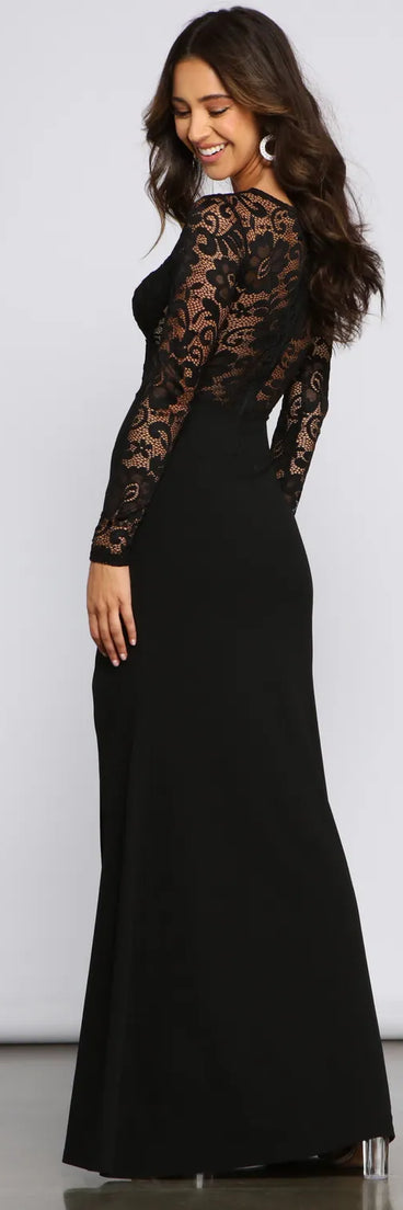 April Formal Lace Mermaid Dress