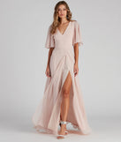 Greta Formal High Slit Chiffon Dress