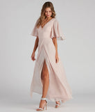 Greta Formal High Slit Chiffon Dress